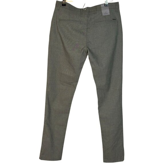 Zara Man Slim Fit Olive Green Twill Trouser Dress Pants Men's Size 30 NWT - Picture 2 of 7